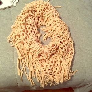 Pink infinity scarf